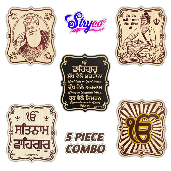 Wooden_Magnet_Stickers__5_Piece_Combo__Punjabi_Gift_Ideas__Wooden__Magnetic_Stickers