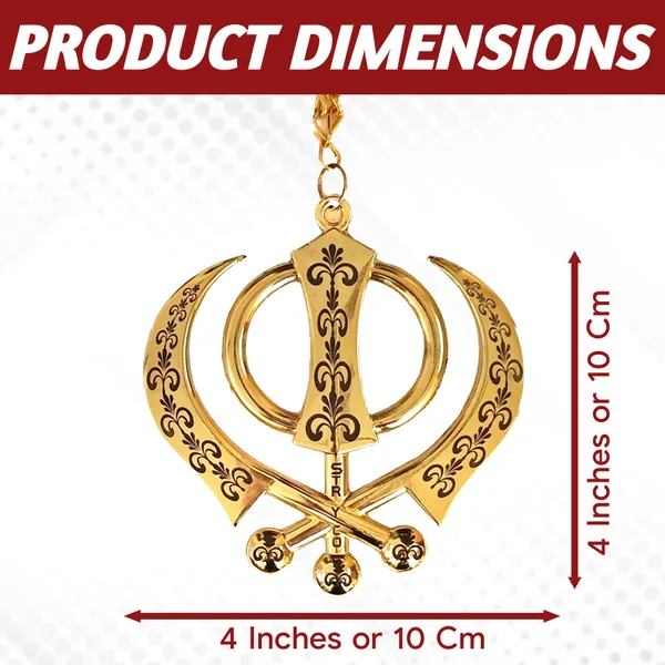 Golden_Metal_Khanda_Car_Hanging_Spiritual_Car_Accessory_|_Punjabi_Gift_Item_|_Premium_Car_Accessory_|_Metal_Khanda_|_Sikh_Gift_Ideas_|_4x4_Inches