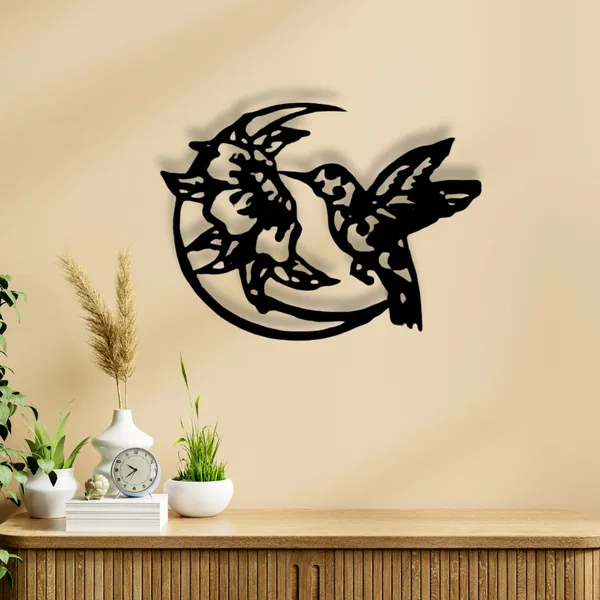 Wooden_Wall_Art_for_Home_Decoration__|_Limited_Edition_Hummingbird__|_Black
