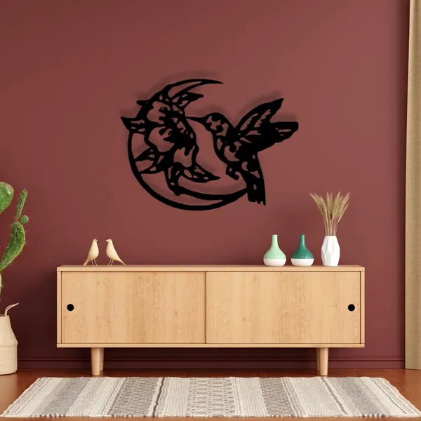 Wooden_Wall_Art_for_Home_Decoration__|_Limited_Edition_Hummingbird__|_Black