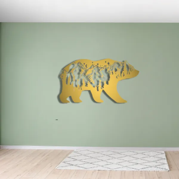 Metal_Wall_Art_for_Home_Decoration__|_Bear_Mountain__|_Gold