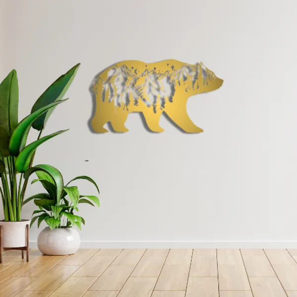 Metal_Wall_Art_for_Home_Decoration__|_Bear_Mountain__|_Gold
