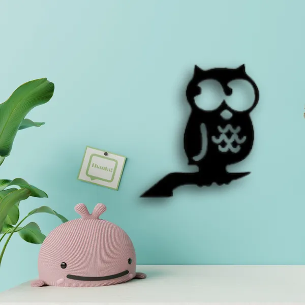 Wooden_Wall_Art_for_Home_Decoration__|Wise_Owl_|_Black