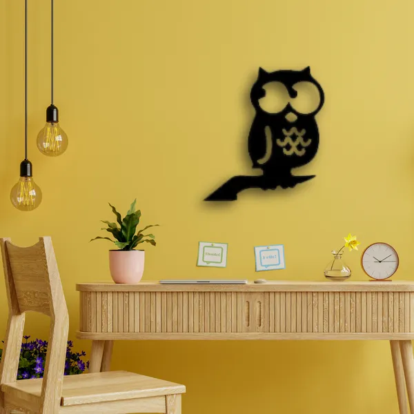 Wooden_Wall_Art_for_Home_Decoration__|Wise_Owl_|_Black
