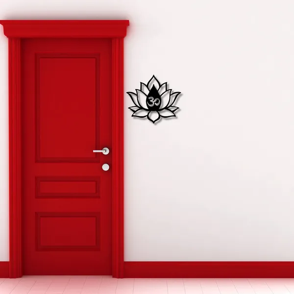 Wooden_Wall_Art_for_Home_Decoration__|Om_Lotus_|_Black