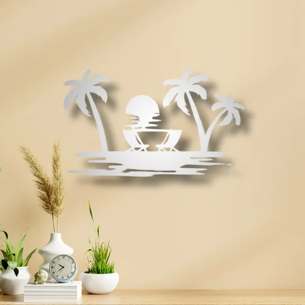 Metal_Wall_Art_for_Home_Decoration__|_Beach_View__|_Silver