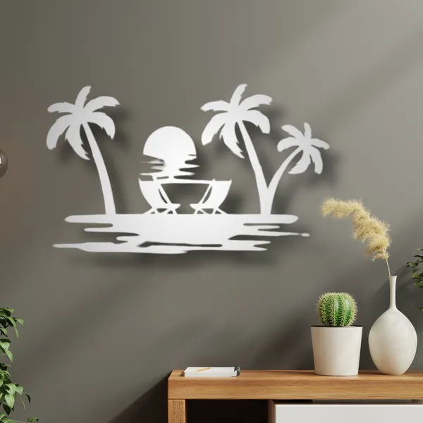 Metal_Wall_Art_for_Home_Decoration__|_Beach_View__|_Silver