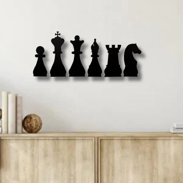 Metal_Wall_Art_for_Home_Decoration__|_Chess__|_Black