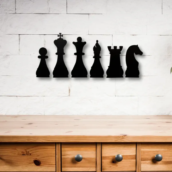 Metal_Wall_Art_for_Home_Decoration__|_Chess__|_Black