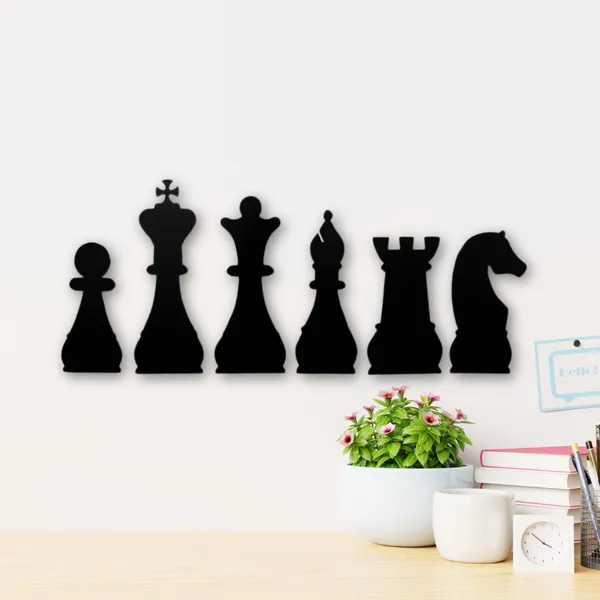 Metal_Wall_Art_for_Home_Decoration__|_Chess__|_Black