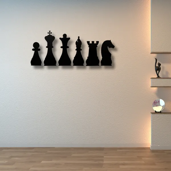 Metal_Wall_Art_for_Home_Decoration__|_Chess__|_Black