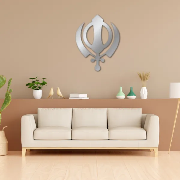 Metal_Wall_Art_for_Home_Decoration__|_Khanda_Sahib__|_Silver