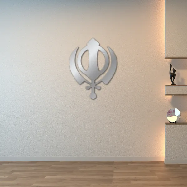 Metal_Wall_Art_for_Home_Decoration__|_Khanda_Sahib__|_Silver
