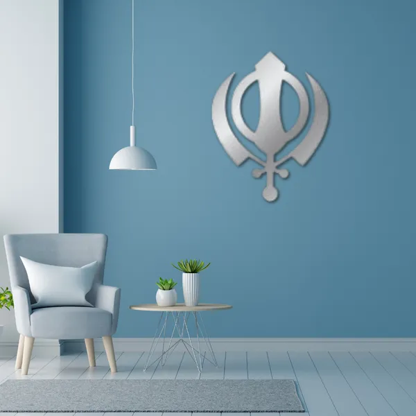 Metal_Wall_Art_for_Home_Decoration__|_Khanda_Sahib__|_Silver