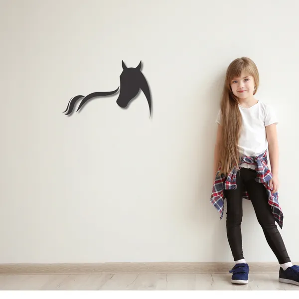 Wooden_Wall_Art_for_Home_Decoration__|Sleek_Horse_Head_with_Tail_|_Black