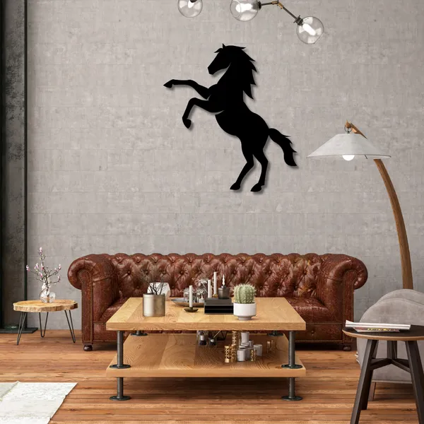 Wooden_Wall_Art_for_Home_Decoration__|Rearing_Horse__|_Black