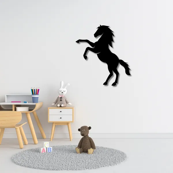 Wooden_Wall_Art_for_Home_Decoration__|Rearing_Horse__|_Black