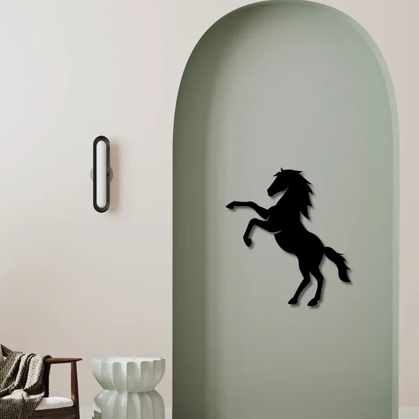 Wooden_Wall_Art_for_Home_Decoration__|Rearing_Horse__|_Black
