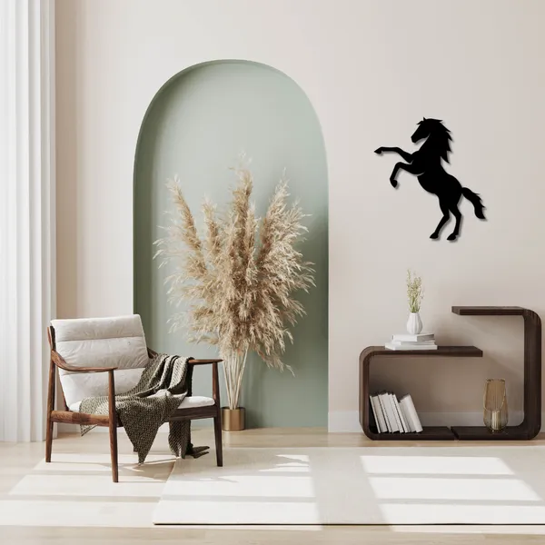 Wooden_Wall_Art_for_Home_Decoration__|Rearing_Horse__|_Black