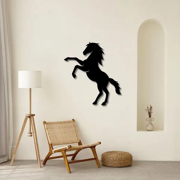 Wooden_Wall_Art_for_Home_Decoration__|Rearing_Horse__|_Black