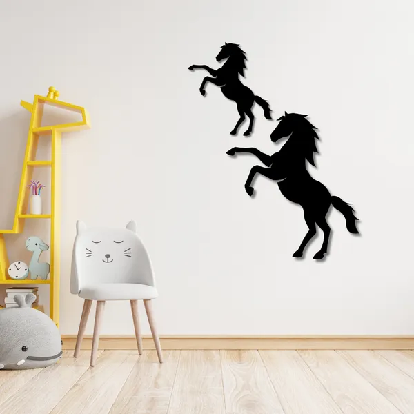 Wooden_Wall_Art_for_Home_Decoration__|Rearing_Horse__|_Black
