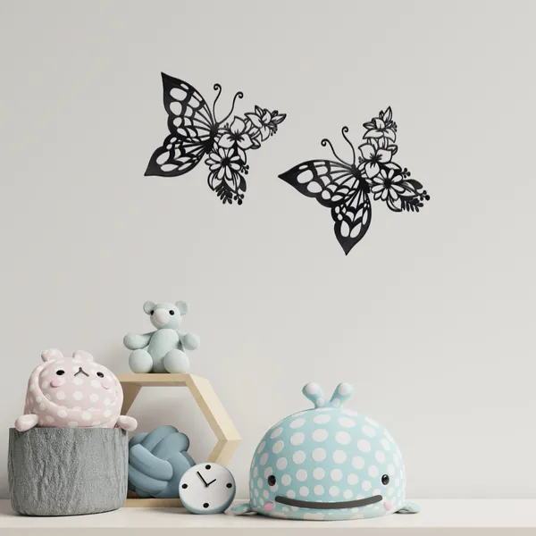 Wooden_Wall_Art_for_Home_Decoration__|2_Butterflies_|_Black