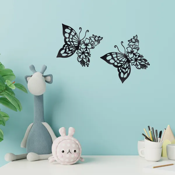 Wooden_Wall_Art_for_Home_Decoration__|2_Butterflies_|_Black