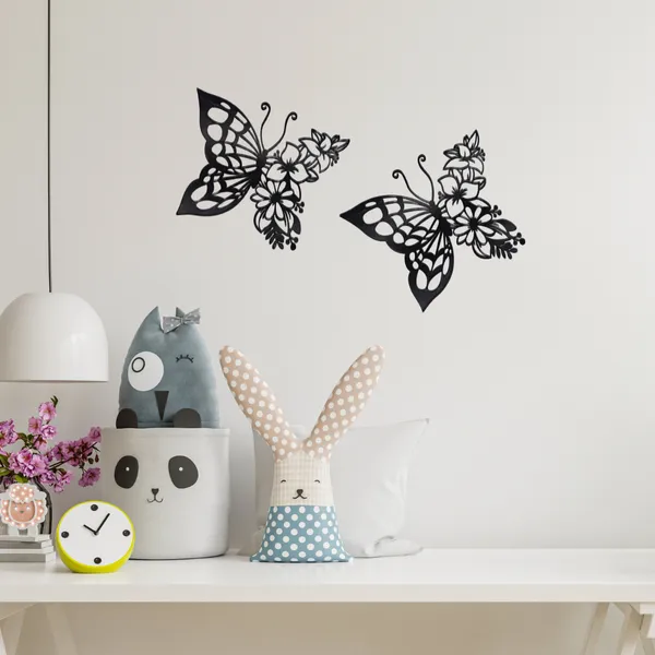 Wooden_Wall_Art_for_Home_Decoration__|2_Butterflies_|_Black