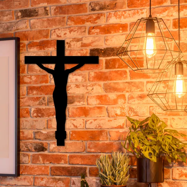 Wooden_Wall_Art_for_Home_Decoration__|Jesus_Cross_|_Black