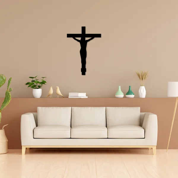 Wooden_Wall_Art_for_Home_Decoration__|Jesus_Cross_|_Black