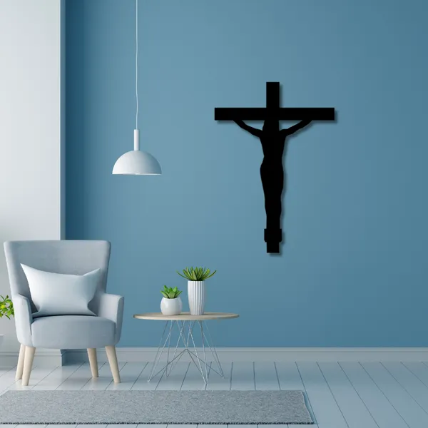 Wooden_Wall_Art_for_Home_Decoration__|Jesus_Cross_|_Black