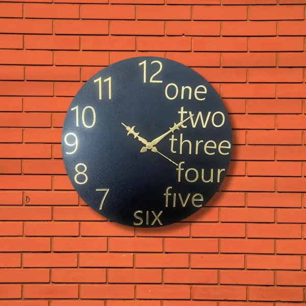 Wooden_Wall_Art_for_Home_Decoration__|One_Two_Three_Wall_Clock_|_Black