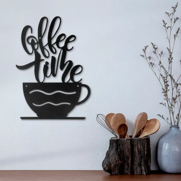 Wooden_Wall_Art_for_Home_Decoration__|Coffee_Time_|_Black