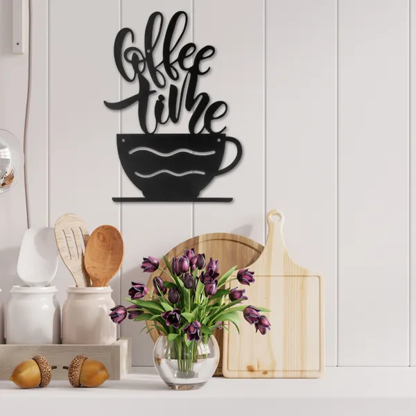 Wooden_Wall_Art_for_Home_Decoration__|Coffee_Time_|_Black