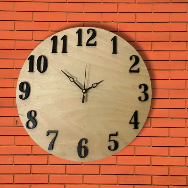 Wooden_Wall_Art_for_Home_Decoration__|Sleek_Wall_Clock_|_Black