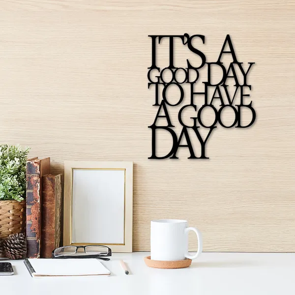 Wooden_Wall_Art_for_Home_Decoration__|It's_A_Good_Day_|_Black