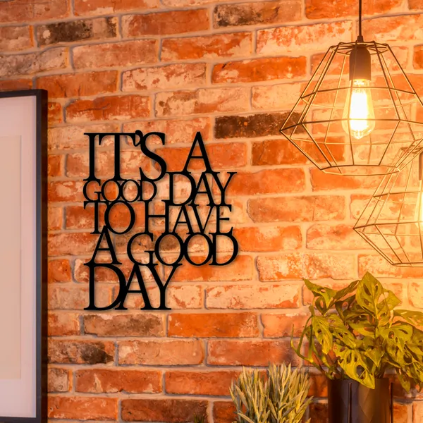 Wooden_Wall_Art_for_Home_Decoration__|It's_A_Good_Day_|_Black