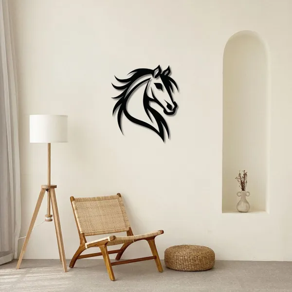 Wooden_Wall_Art_for_Home_Decoration__|Royal_Horse_Head_|_Black