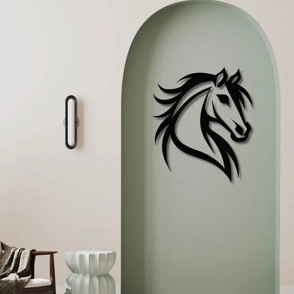 Wooden_Wall_Art_for_Home_Decoration__|Royal_Horse_Head_|_Black
