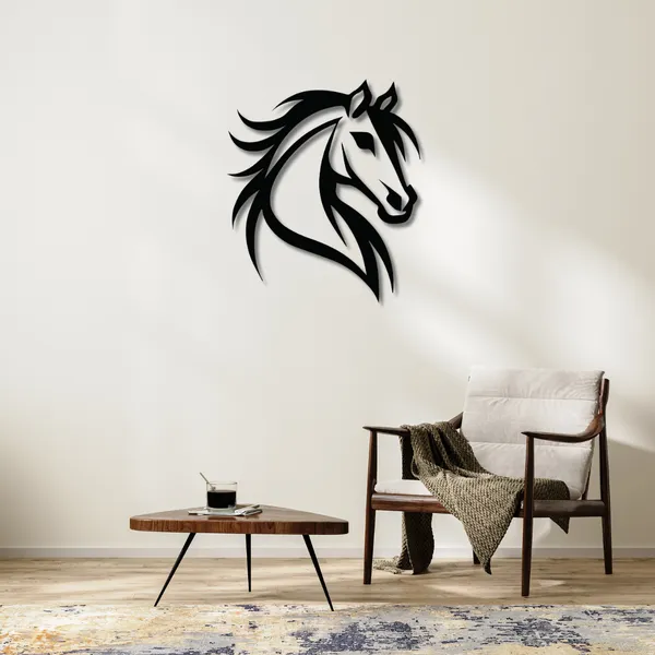 Wooden_Wall_Art_for_Home_Decoration__|Royal_Horse_Head_|_Black