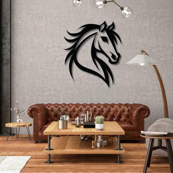 Wooden_Wall_Art_for_Home_Decoration__|Royal_Horse_Head_|_Black