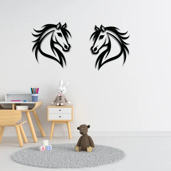 Wooden_Wall_Art_for_Home_Decoration__|Royal_Horse_Head_|_Black