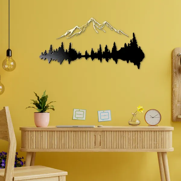 Wooden_Wall_Decor_for_Home_Decoration|Mountain_and_Dark_Forest|Black