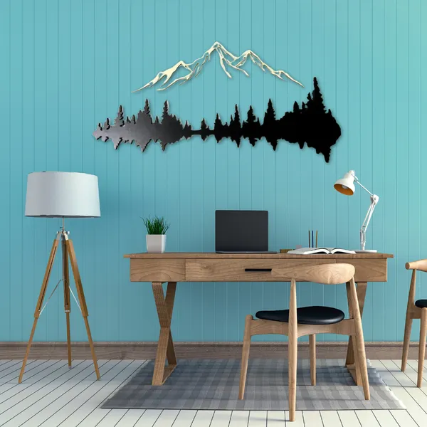Wooden_Wall_Decor_for_Home_Decoration|Mountain_and_Dark_Forest|Black