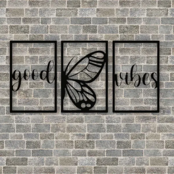 Wooden_Wall_Art_for_Home_Decoration__|Three_Pieces_GoodVibes|_Black