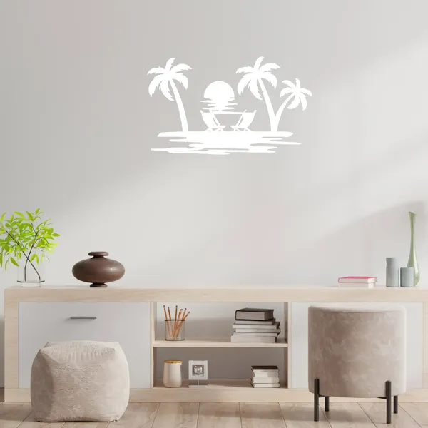 Metal_Wall_Art_for_Home_Decoration__|_Beach_View__|_White