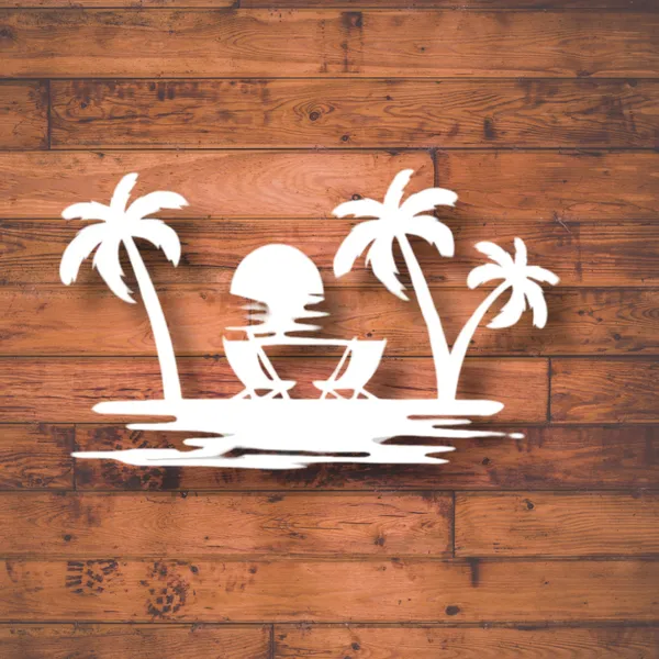 Metal_Wall_Art_for_Home_Decoration__|_Beach_View__|_White