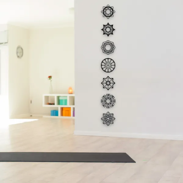 Wooden_Wall_Art_for_Home_Decoration__|7_Chakra_Sign_|_Black