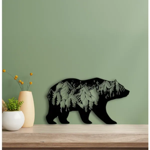 Black_3D_Look_Bear_-_Wood_Wall_Art