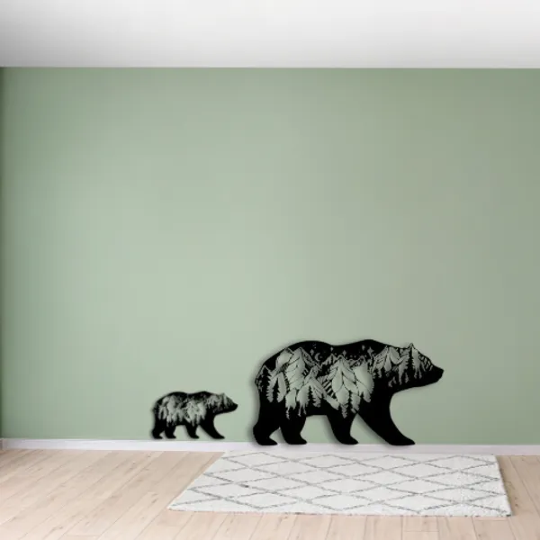 Black_3D_Look_Bear_-_Wood_Wall_Art